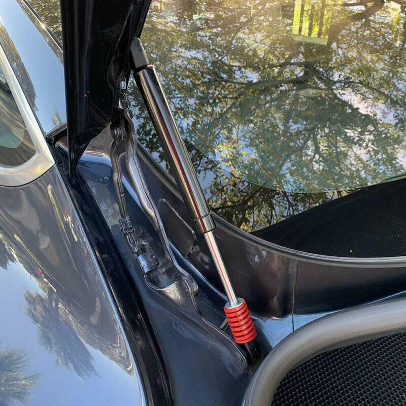 Resortes de troquel para maletero trasero, barras de elevación de soporte de puntal, herramienta para Tesla Model 3, 2017, 2018, 2019, 2020, accesorios de coche rojo, 2 uds.