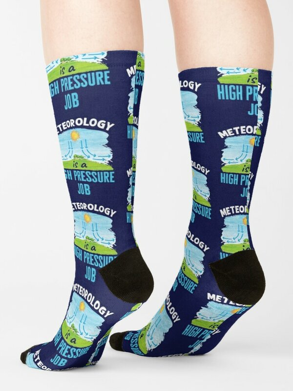 Meteorology Is a High Pressure Job Funny Meteorologist Socks hiking cool christmass gift Men Socks Luxury Brand Women's