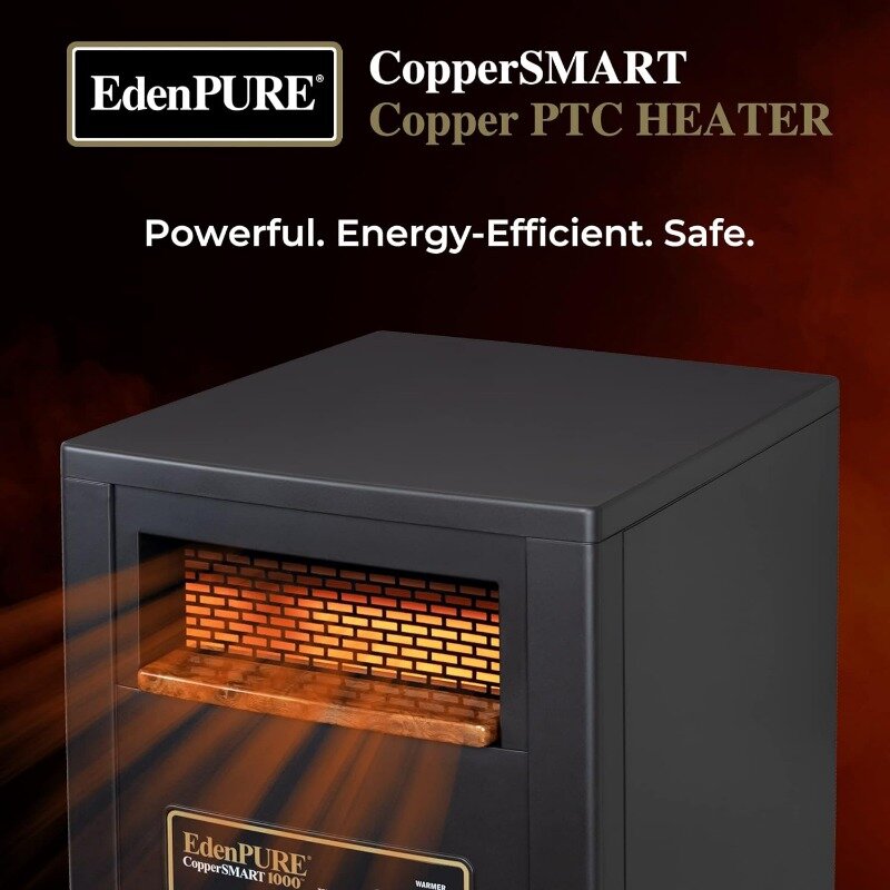 Chauffage à infrarouge portable à économie d'énergie, usage intérieur, listé ETL, 1 radiateur à infrarouge