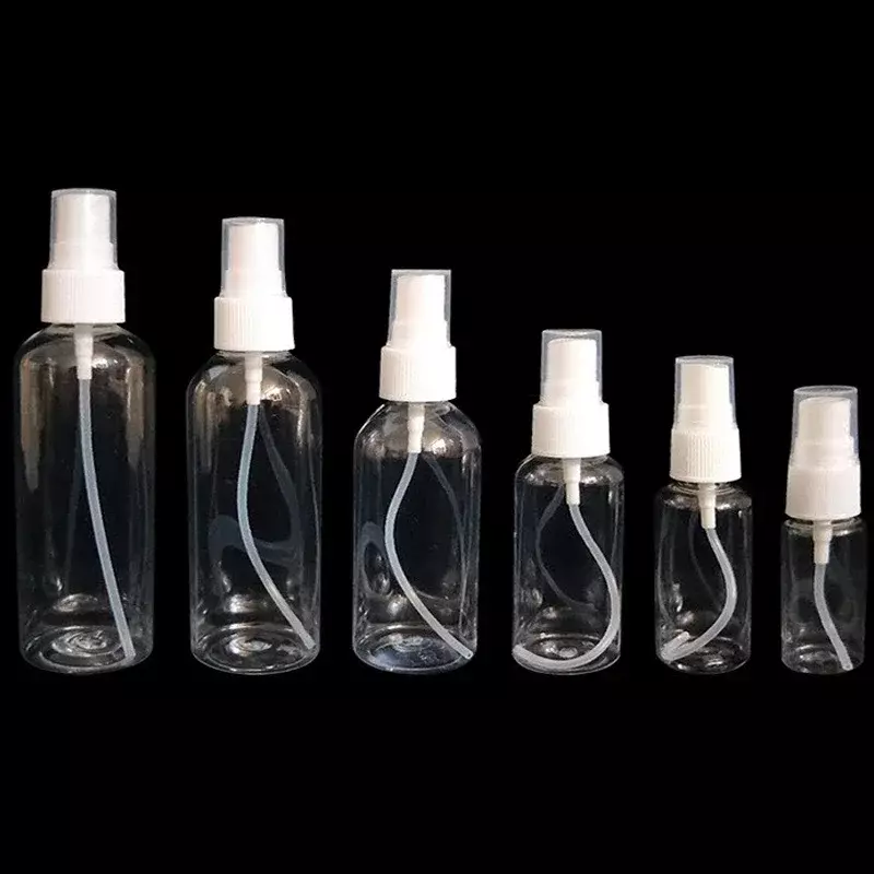 旅行透明詰め替えボトルプラスチック香水アトマイザー小型スプレーボトル5/10/20/30/50 /60/80/120/150/200/250ミリリットル