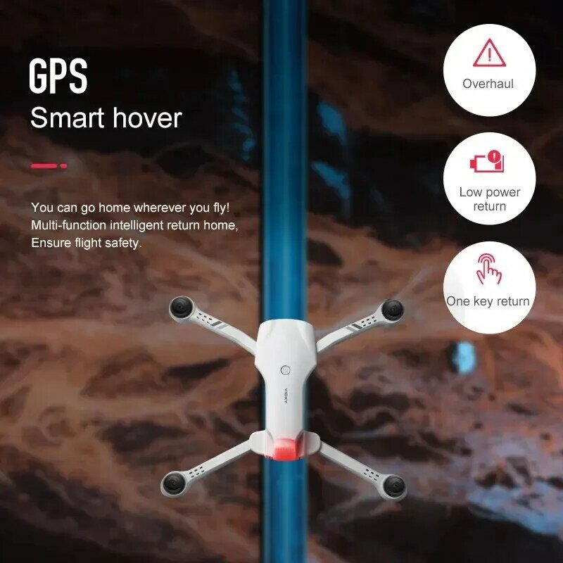 Drone profesional kamera ganda HD 4K, pesawat nirawak profesional 4K dengan GPS 5G WIFI sudut lebar FPV transmisi waktu nyata jarak jauh 2km