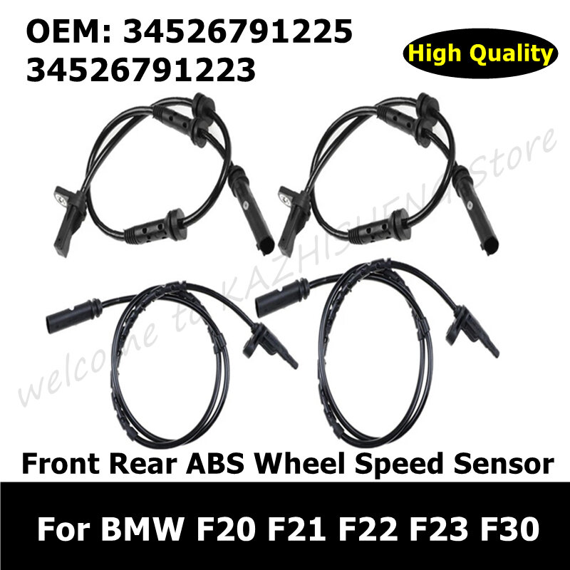 Sensor ABS 34526791225 34526791223 untuk BMW F20 F21 F22 F23 F30 Aksesori Mobil Sensor Kecepatan Roda ABS Belakang Depan