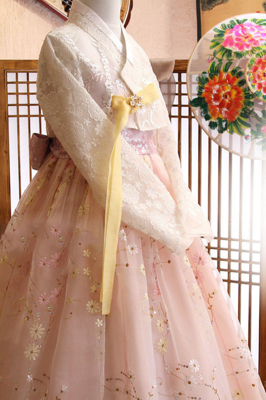 2020 популярное женское платье ханбок корейское традиционное свадебное платье невесты Fushion кружевная юбка Gfit