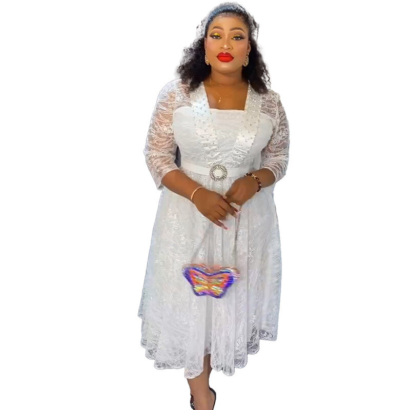 Plus Size African Dresses for Women Elegant Dashiki African Clothes Fashion Ankara Dress Ladies Africa Clothing 2024