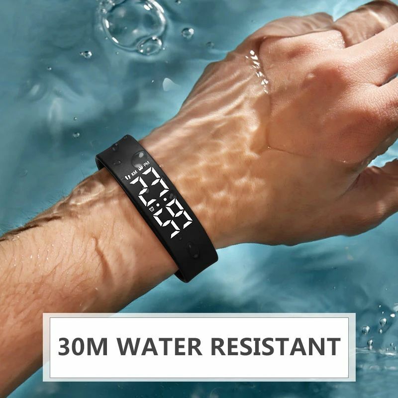 Jam tangan pintar pedometer wanita, arloji cerdas pelacak fitness digital tahan air untuk perempuan