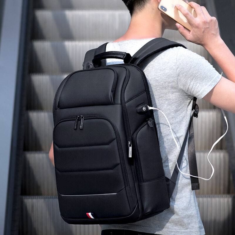 GNWXY Expandable Backpack Men Business Multifunction Weekend Short Trip Travel Bag 15.6 inch Laptop Bag Large Capacity Backpacks