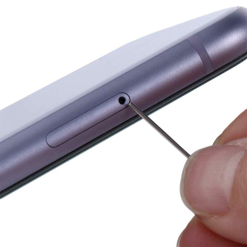 10 Stks/pak Pin Uitwerpen Telefoon Gebruik Gereedschap Telefoon Sleutel Tool Smartphone Sim Kaart Lade Ejector Uitwerpen Pin Verwijdering Kaart Pin Naald