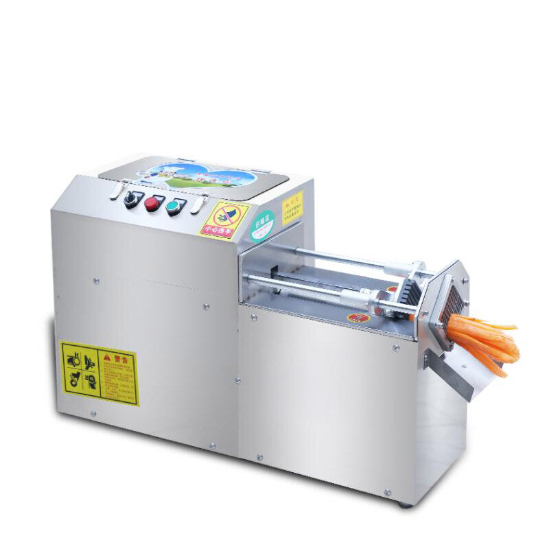 Máquina cortadora de patatas fritas para uso comercial, Cortadora automática de tiras de patatas, vegetales, frutas y zanahorias
