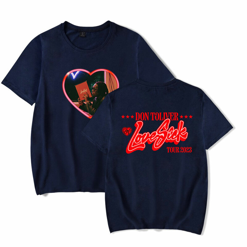 Camiseta masculina e feminina Don Toliver Love ток, куртка манга, повседневная, camiseta de Summer, уличная одежда
