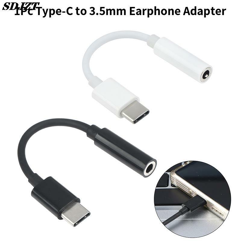 Type-C to 3.5mm AUX Jack Earphone Audio Adapter Audio Splitter USB-C Converter Headphone Adaptor