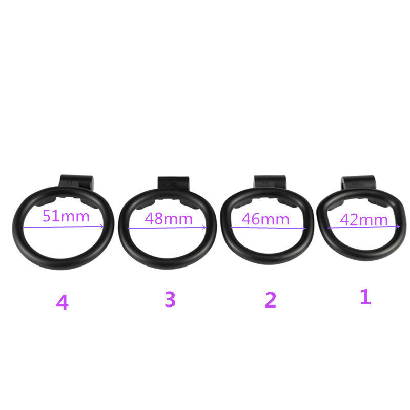 High Quality Sex Toy Penis Lock Chastity Cage With 4 Cock Rings Lightweight For Men Couple Preventing Cheating Sex Shop For Men