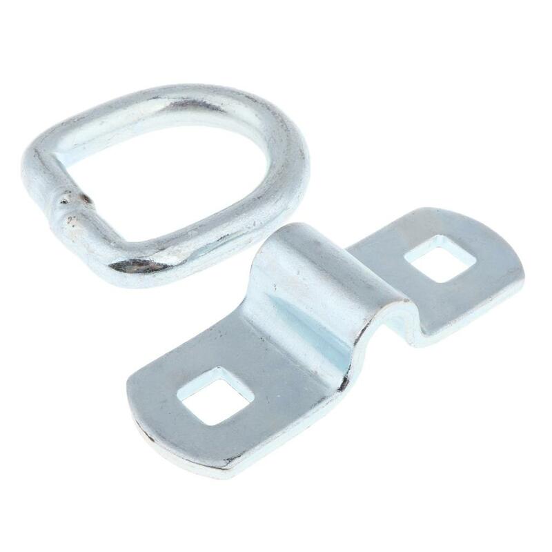 Anclajes de amarre de anillo en D con Clips de montaje atornillados, servicio pesado para camiones y remolques de cama plana