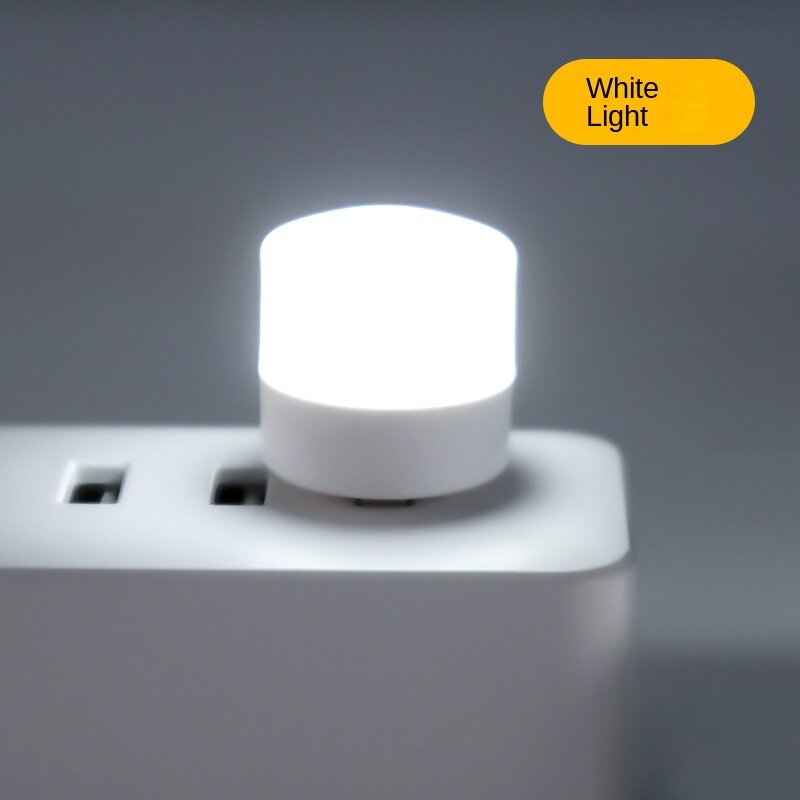 Portátil Mini USB Night Light, Proteção para os olhos, LED, Lâmpada Atmosfera, Iluminação Lua, Criativo, Estudante