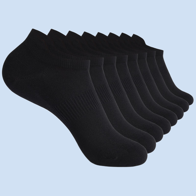 5/10 pasang kaus kaki olahraga lari pergelangan kaki kaus kaki pria dan wanita leher rendah tipis lunak modis putih hitam abu-abu kaus kaki lari