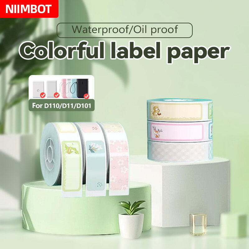 Etiketten maschine Druckpapier Frühlings blumen selbst klebender Etiketten aufkleber Home Name Aufkleber wärme empfindlicher Preis schild Aufkleber