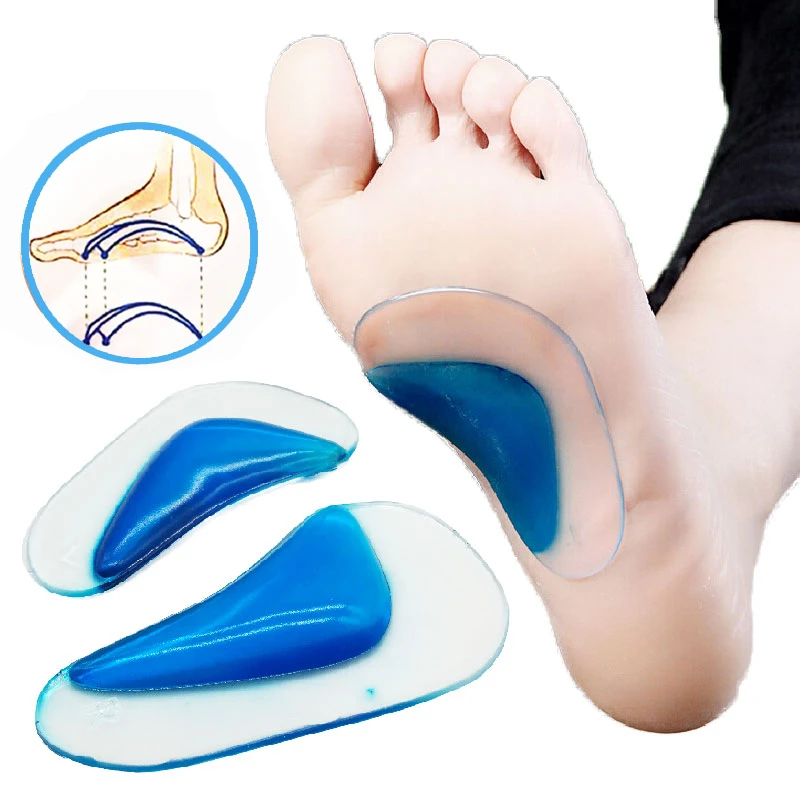 Insole Orthotic Professional Arch Support Insole Flat Foot Flatfoot Corrector Shoe Cushion Insert Silicone Gel orthopedic pad