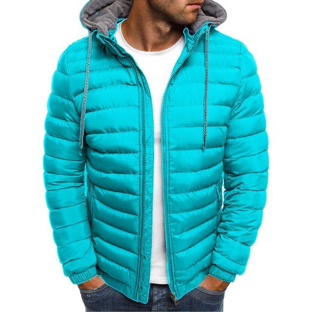 남성용 파카 솔리드 후드 코튼 코트 재킷, 캐주얼 따뜻한 옷, 오버코트 스트리트웨어, 퍼퍼 재킷, 가을, 겨울, 신상