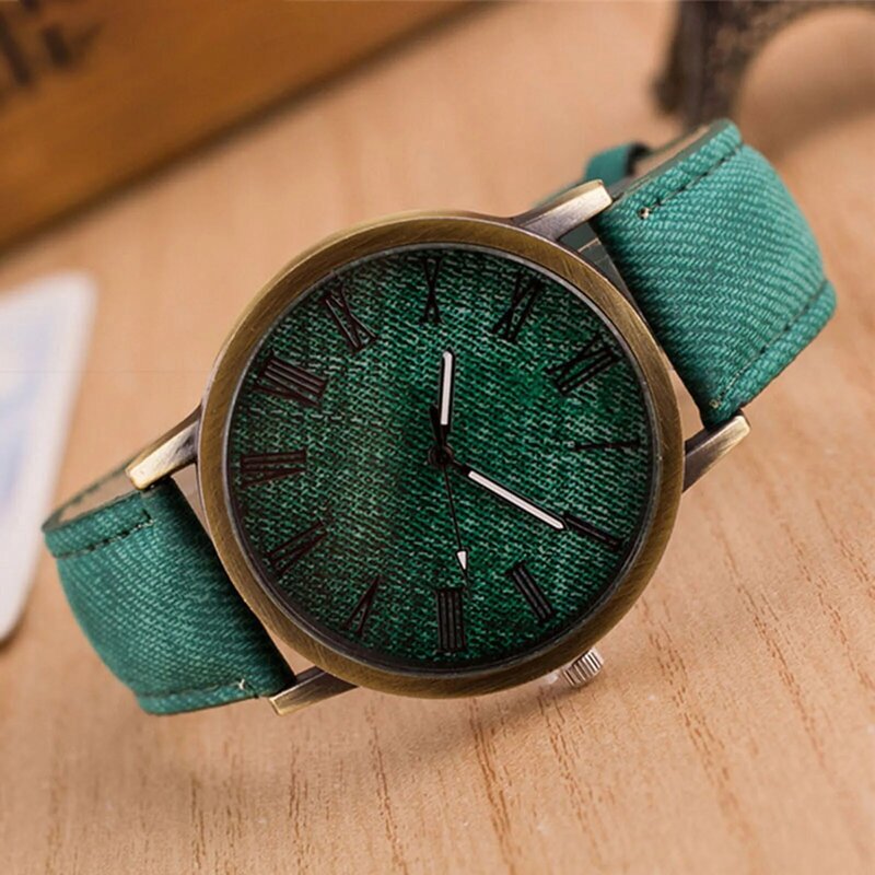 Fashion Minimalist Wrist Watch Large Dial Casual Analog Wrist Watch for Attending Fashion Activities