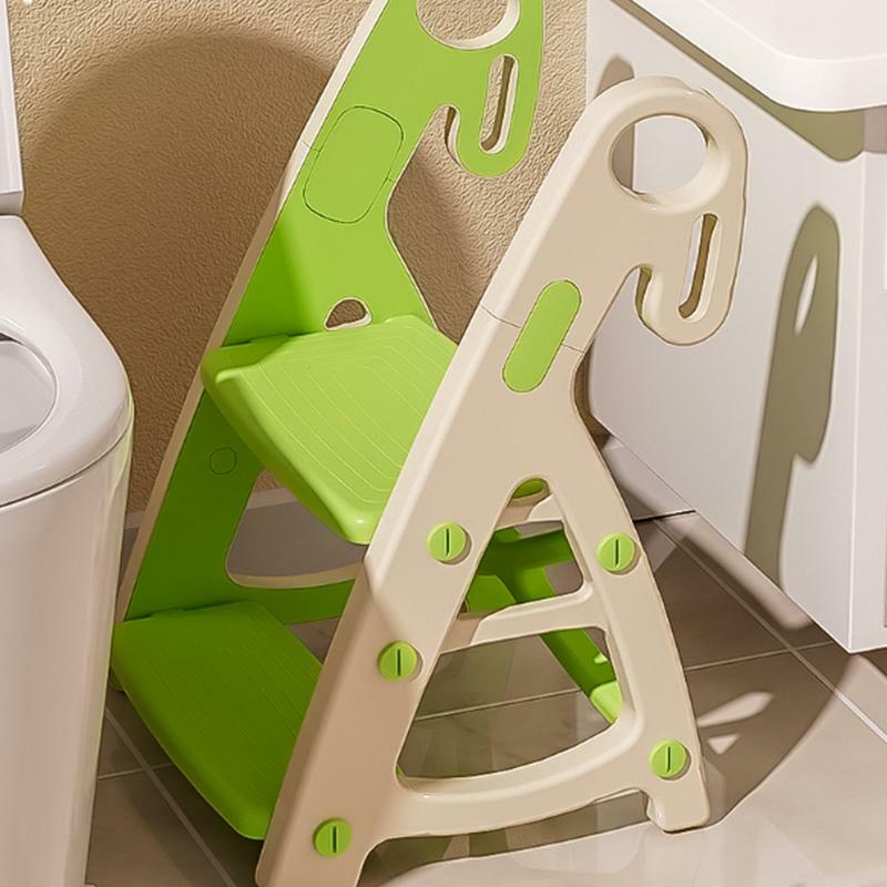 Step Stools for Kids 2 Step Toddler Stool Non-Slip Kids Stepping Stool Heightened Kitchen Counter Helper for Bathroom Sink