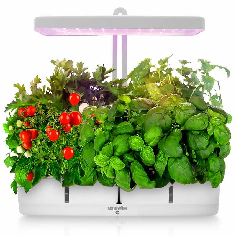 SereneLife Smart Indoor Garden - LED Grow Light with Hydroponic Boxes