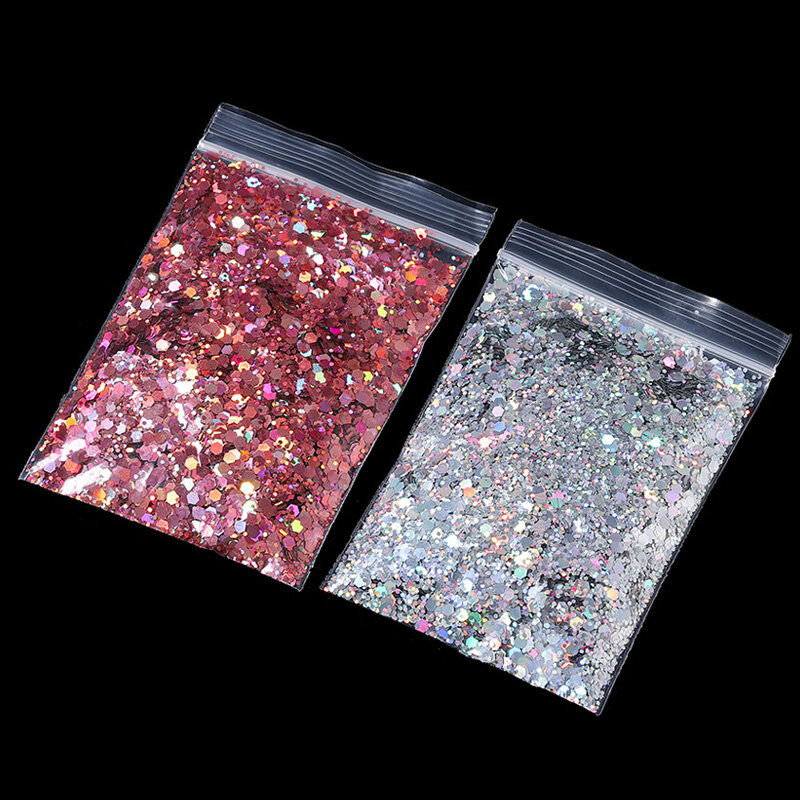 1 Bag/10g Glitter Holographic Hexagon Chunky Epoxy Resin Filler Flakes Sparkly Sequins For DIY Epoxy Resin Nail Art Fillings