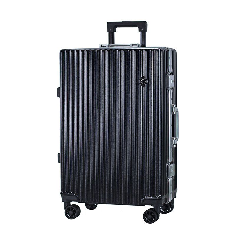 Valises de voyage à cadre en aluminium, valise à roulettes universelle, boîte PC, valise d'affaires pour hommes, 20 pouces
