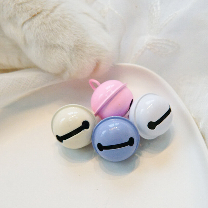 Candy Color Pet Dog Accessories DIY Cat Neck Collar Pendant 2cm Car Key Bag Ring Bell Multi Functional Handmade Pet Supplies