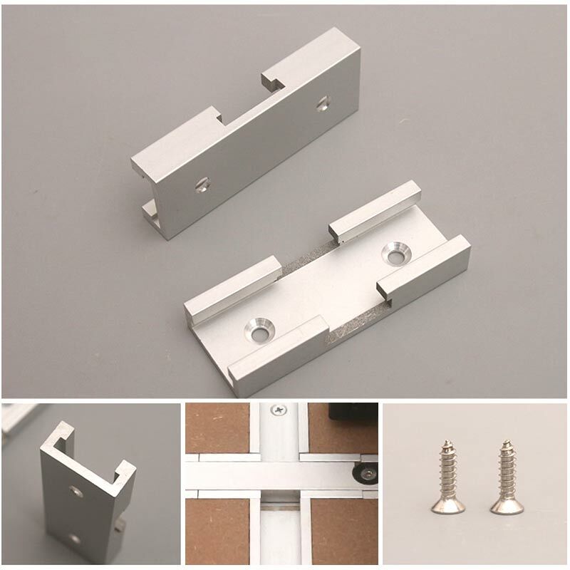 T Track Cross Slide Aluminum Alloy Universal Slider Type-30 DIY Woodworking Push Handle Special Workbench Modifications Tools