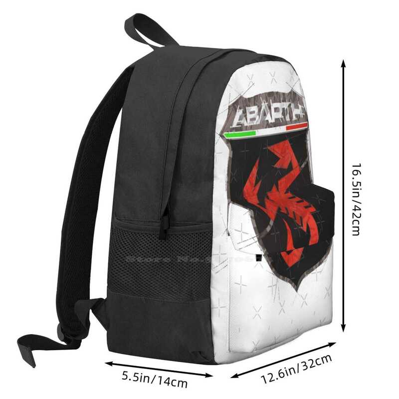 Abarthlogo School Bags For Teenage Girls Laptop Travel Bags Abarth