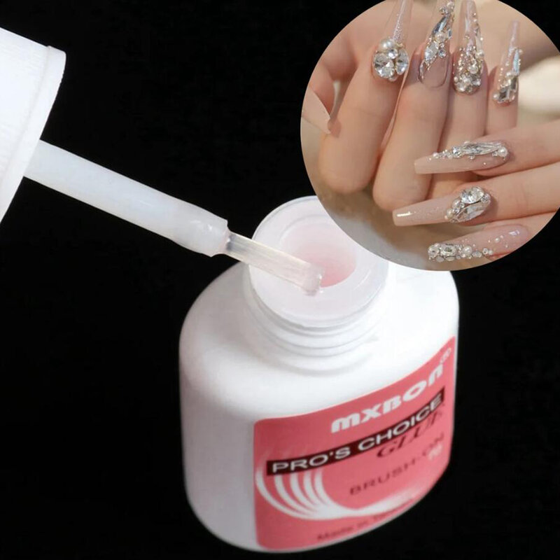 7g/bottle colla per unghie ad asciugatura rapida colla professionale per unghie finte per punte per unghie acriliche decorazioni con strass colla adesiva
