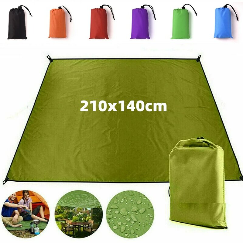 Leve Mini Sun Shelter, toldo Camping Mat, Tenda Pegada, Tarp Ultraleve, 210T Oxford, New Gear, 210x140cm