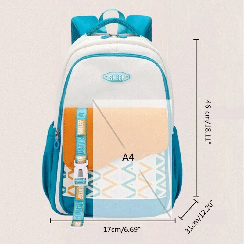 Túi sách nylon lô đi học dành cho nữ sinh trung học cơ sở và học sinh tiểu học