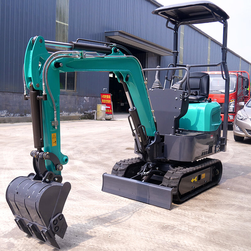 China made high quality 1.2 ton crawler excavator multi-purpose household compact hydraulic excavator