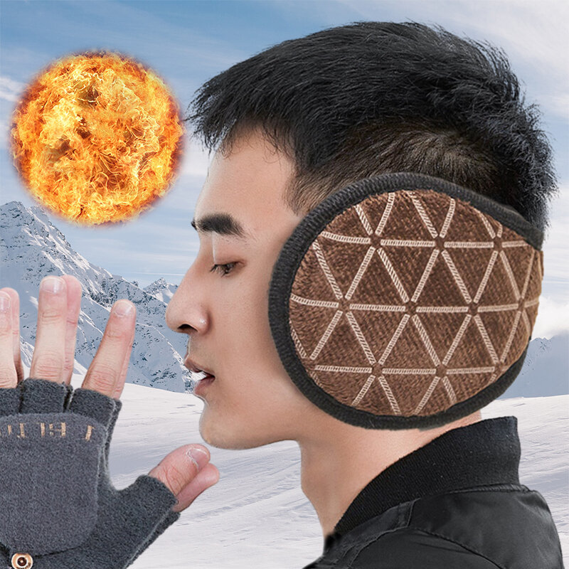 1Pc Thermal Plush Earmuffs Men Women Winter Warm Thicken Ear Warmer Outdoor Cycling Cold Protection Ear Cover