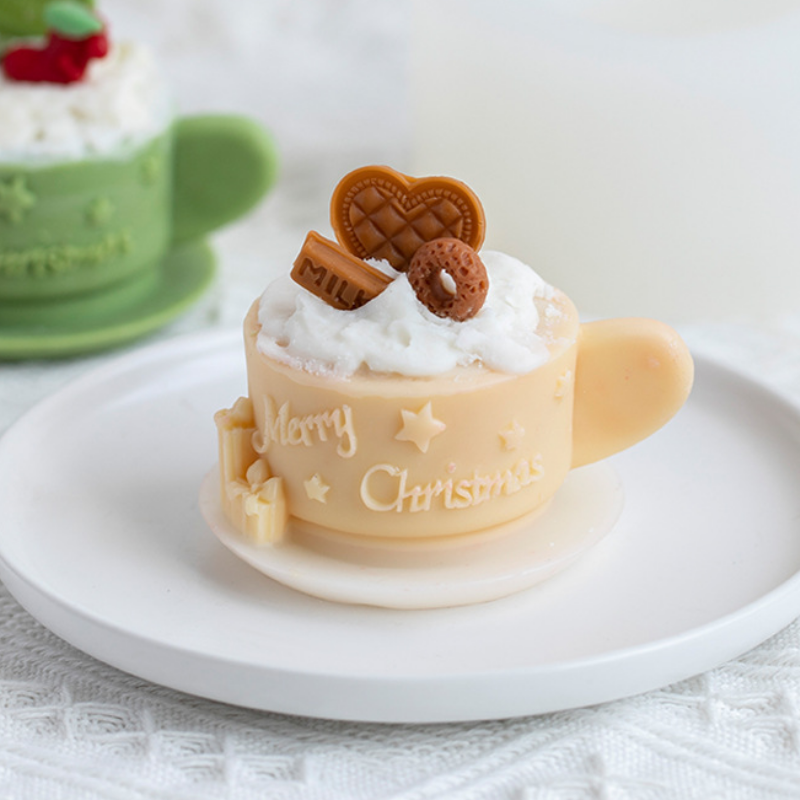 Силиконовая форма «сделай сам», формочка для мыла и кофе, с надписью «Merry Christmas»
