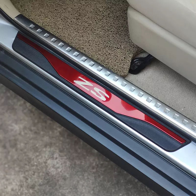 Car Door Sill Scuff Plate Guard Trim Auto For Mg Zs EV 2023 Protector Stainless Steel Stickers Accessories 2022 2019 2024
