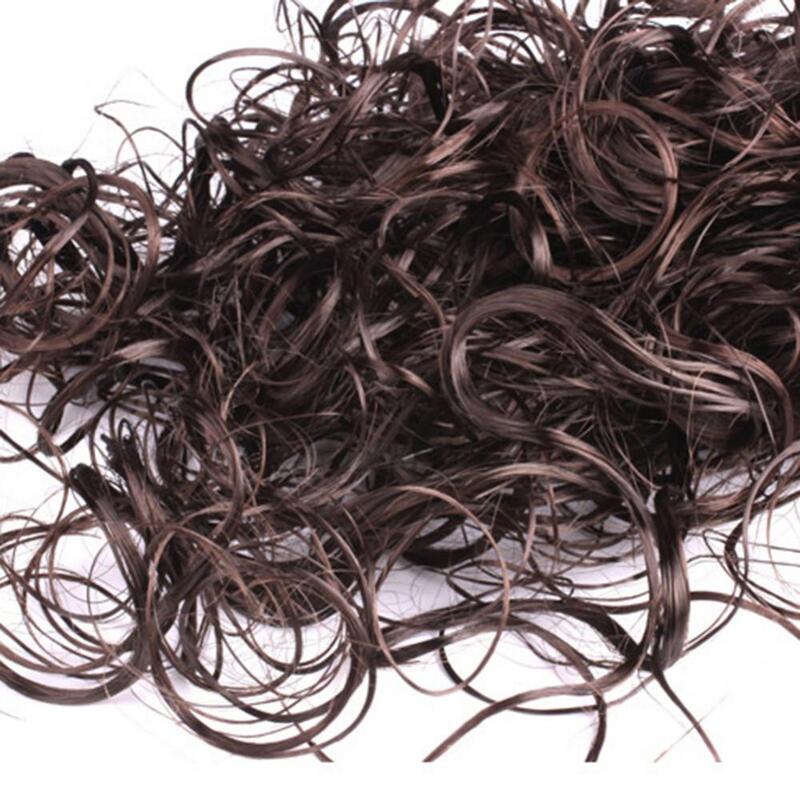 28-30cm parrucche sintetiche per capelli da donna fibra ad alta temperatura Afro estensione dei capelli sintetici parrucca riccia coda di cavallo parrucchino brasiliano