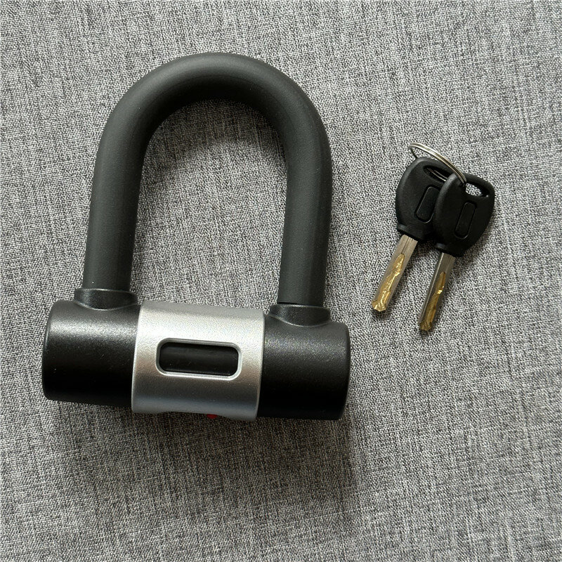 Falante-Anti-Theft Bike U Lock, 2 chaves de bronze, resistente, impermeável, motocicleta, bicicleta, roda, carro