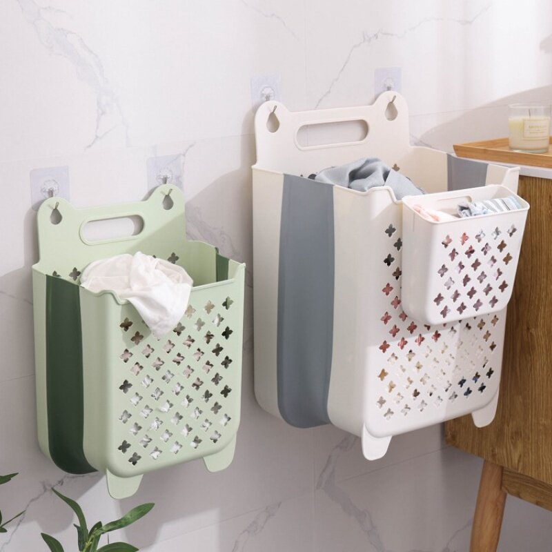 Грязный домашний настенный пластиковый корзина для ванной комнаты коробка для хранения одежды оптом