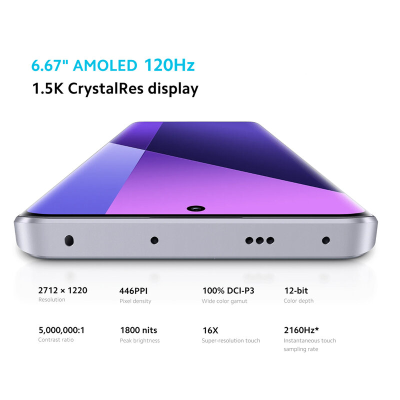 Смартфон Xiaomi Redmi Note 13 Pro Plus 5G, 120 Вт, HyperCharge MediaTek Dimensity 7200, ультра МП, OIS, Фотокамера