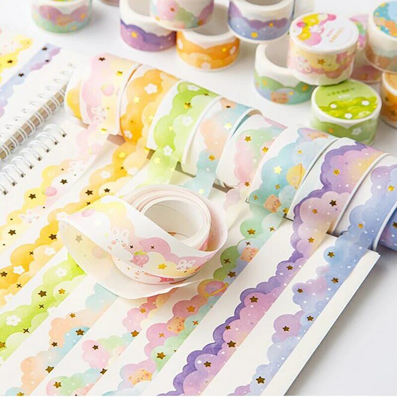 Ins Kawaii Wolken Washi Tapes Diy Scrapbooking Journal Planner Dagboek Stickers Masking Tapes Koreaanse Briefpapier Kantoorbenodigdheden