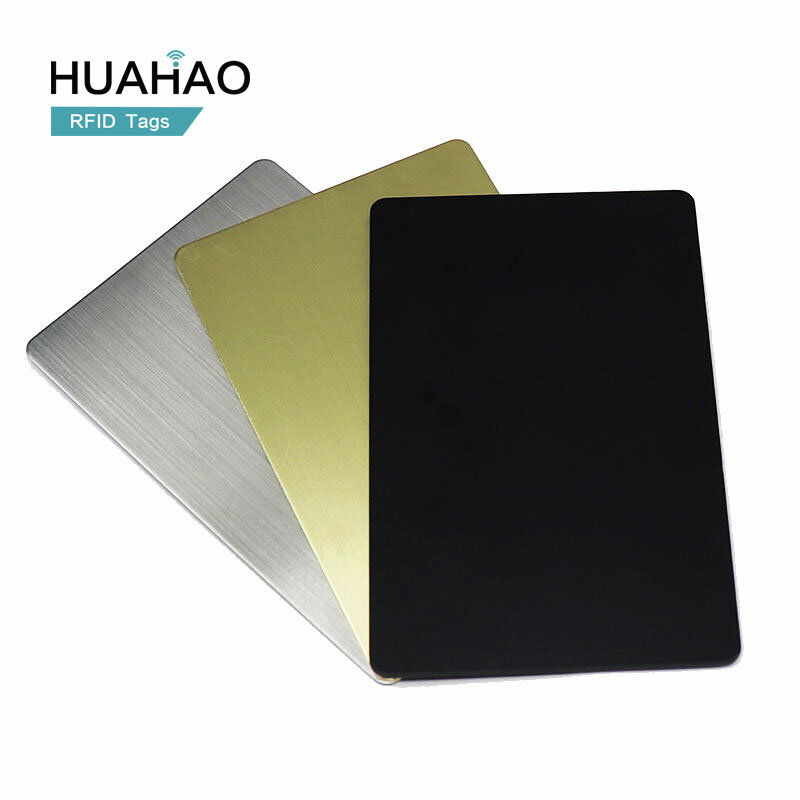 Huahahao-fcメタルカード、uhf、hf、hf、rfidメーカー、サプライヤー、工場、oem、カスタム、13.56mhz、213、215、216