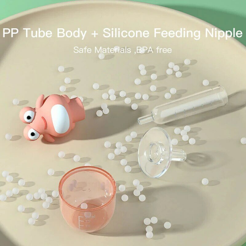 5ml Anti Choking Baby Medicine Dispense Syringe Pacifier Silicone Baby Medicine Feeder Feeding Juice Liquid Food