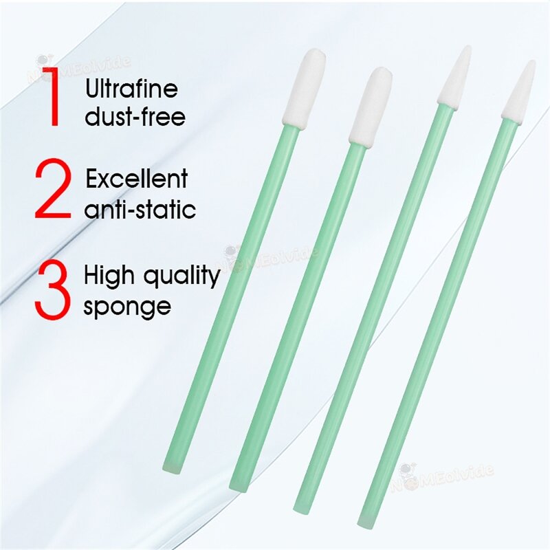 100PCS fiber cleaning rod Hot Sale Fiber Optic Cleaning Sticks Optic swabs For 1.25mm/2.5mm LC/SC/FC/ST Connectors/ adaptors