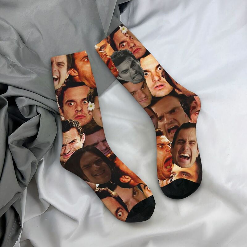 Nick Miller Socks Harajuku calze Super morbide calze lunghe per tutte le stagioni accessori per il regalo di compleanno della donna dell'uomo