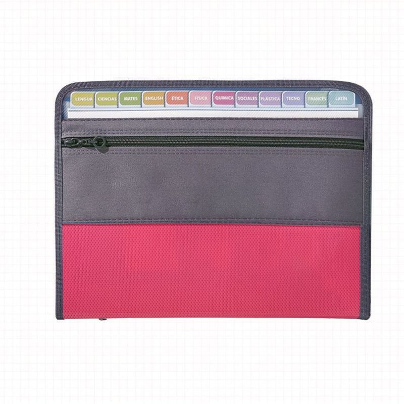 Tas penyimpanan tas akordion sekolah dompet penyimpan dokumen pengatur dokumen tas Organ memperluas dompet File A4 tas Folder