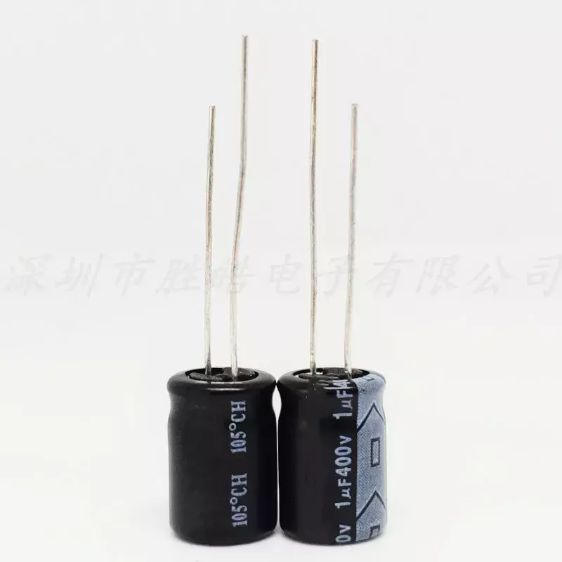 (50 шт.) 400 В 1 мкф громкость: 6x2 мм алюминиевые электролитические конденсаторы высокого качества
