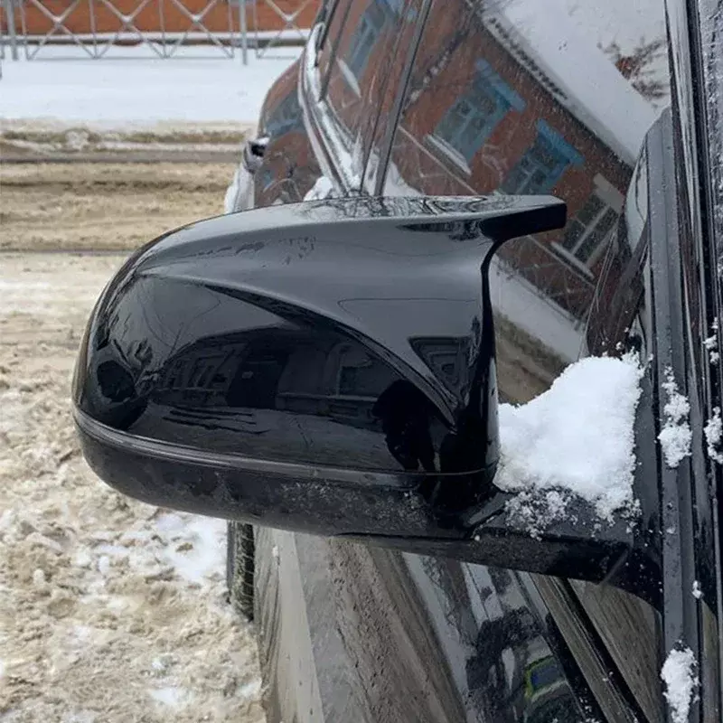 Cubierta de espejo retrovisor para coche, cubierta de fibra de carbono para BMW x3 G01 x4 G02 x5 G05 2018-22, Estilo negro M3