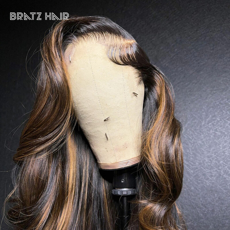 Perruque Lace Front Wig Body Wave Naturelle, Cheveux Humains, 13x6, 13x4, HD, Transparent, 4x4, 5x5, Densité 300, pour Femme