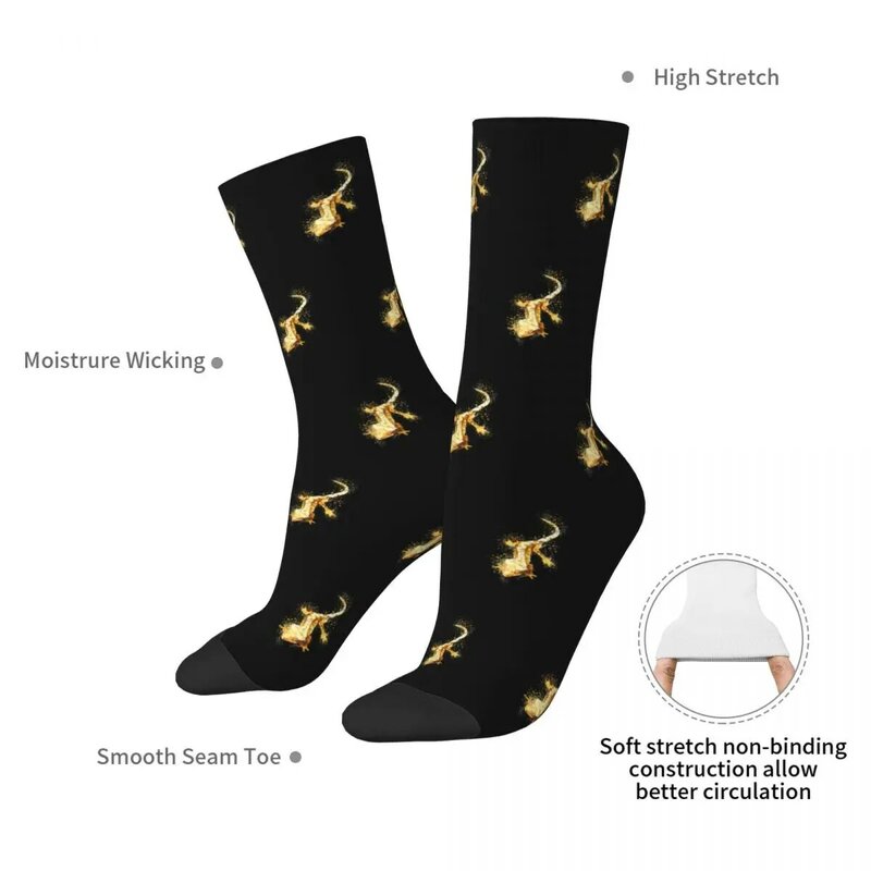 Gecko-ユニセックスの長い靴下,海賊の色,高品質,すべての季節のアクセサリー,誕生日プレゼント